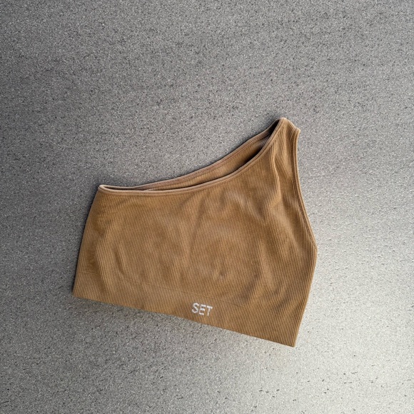 SET Active Camel Ribbed Top - Picture 1 of 3